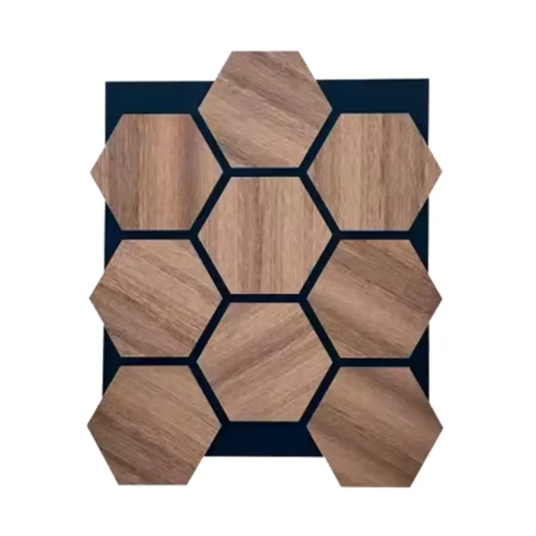 Tema Home MDF Hexagon Acoustic Panel (Brown) - Image 3