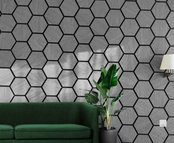 Tema Home MDF Hexagon Acoustic Panel (Gray)